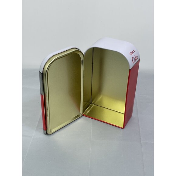 Coca-Cola Miniature Vending Machine Tin Canister Collectible - Picture 5 of 5